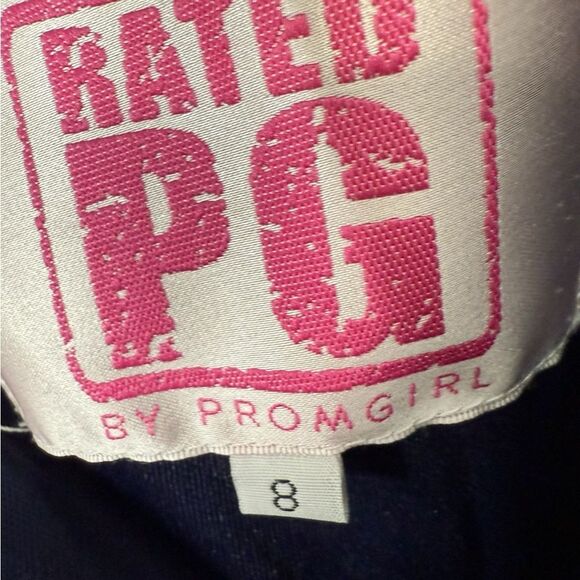 NWT Promgirl Ruby Red Black Sequin overlay short corset back homecoming dress 2 - Picture 4 of 9